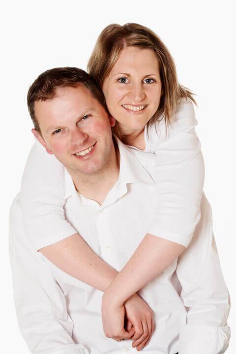 Portrait de couple en studio