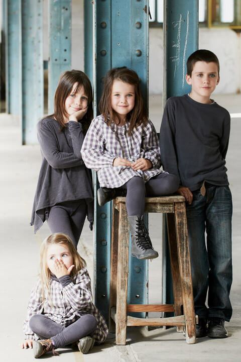 Portrait enfants, couleurs, petit écho de la mode, Châtelaudren