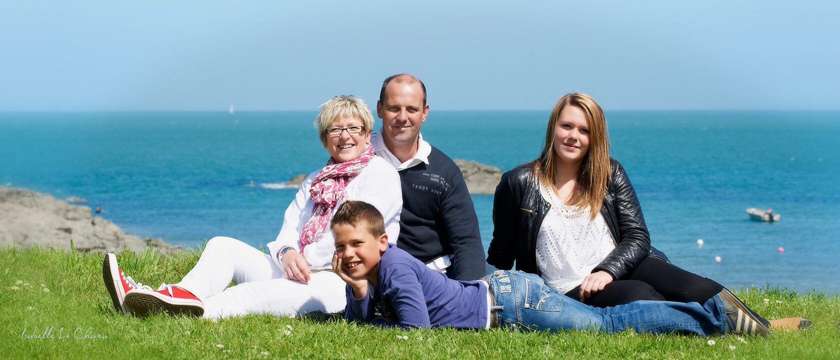 Vue sur la mer! Photo de famille à Tréveneuc