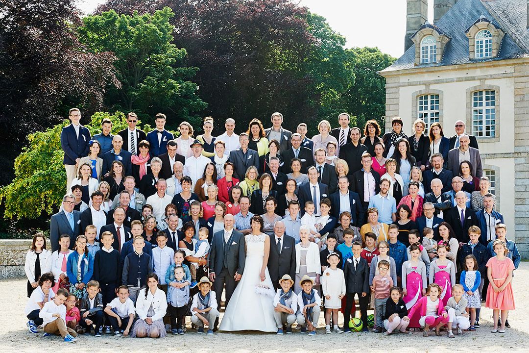 Photo de groupe à Trévéneuv, Château de Pommorio