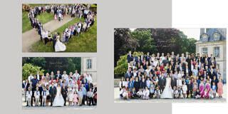 Photo de groupes lors de mariage