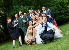Photo de groupe, mariage dans le Morbihan