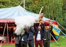 Photo de groupe, mariage dans le Morbihan