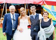 Photo avec les parents, mariage dans le Morbihan