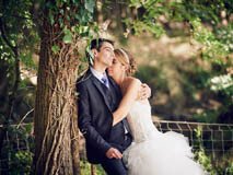 Photo de couple mariés en Bretagne