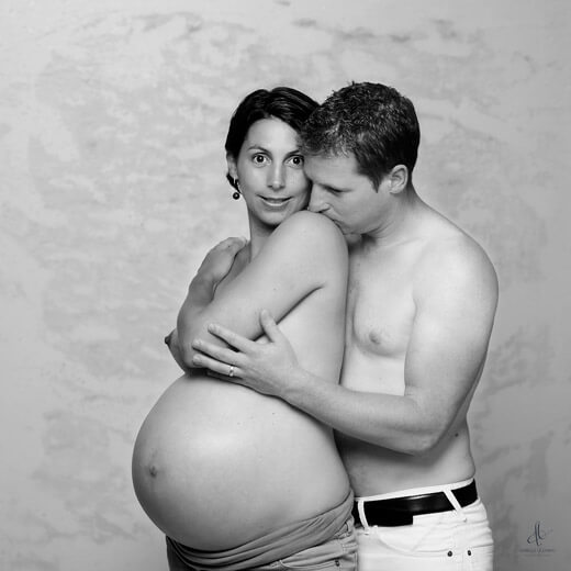 Photographie de couple pendant une grossesse