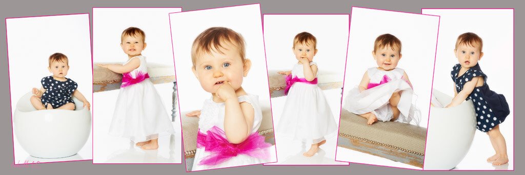 Création d'un tableau de photos d'enfant, prises en studio, Bretagne