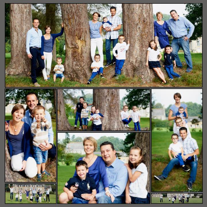 Tableau photo en cadeau, portrait de famille